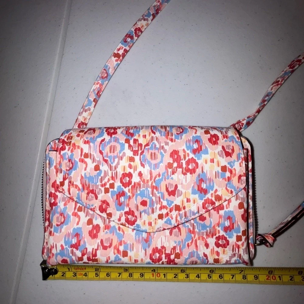 Sonoma Red and Blue Floral Clutch